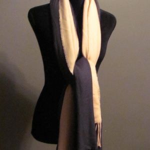 DKNY Peachy Pink/Gray Oversize Layered Scarf